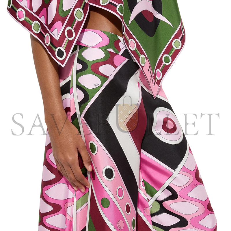 PUCCI VIVARA PRINT CAPE BLOUSE 5URM985U816P23